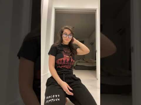 sssniperwolf twerking in sexy black dress