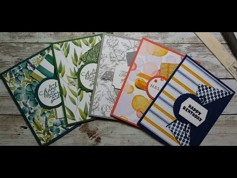 Stampin' Up! DSP Double Flap Fun Fold Card