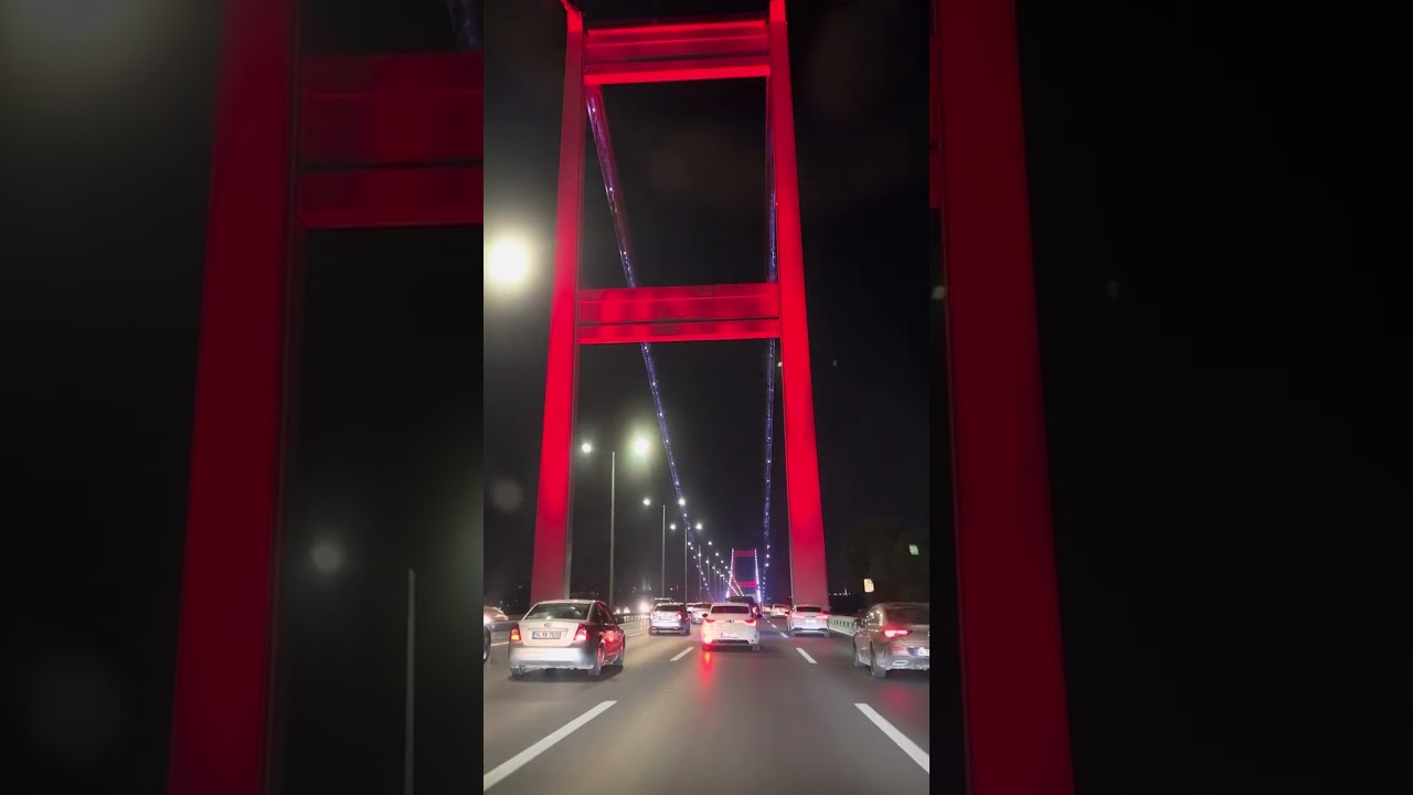 İstanbul boğaz köprüsü gece bir başka harika