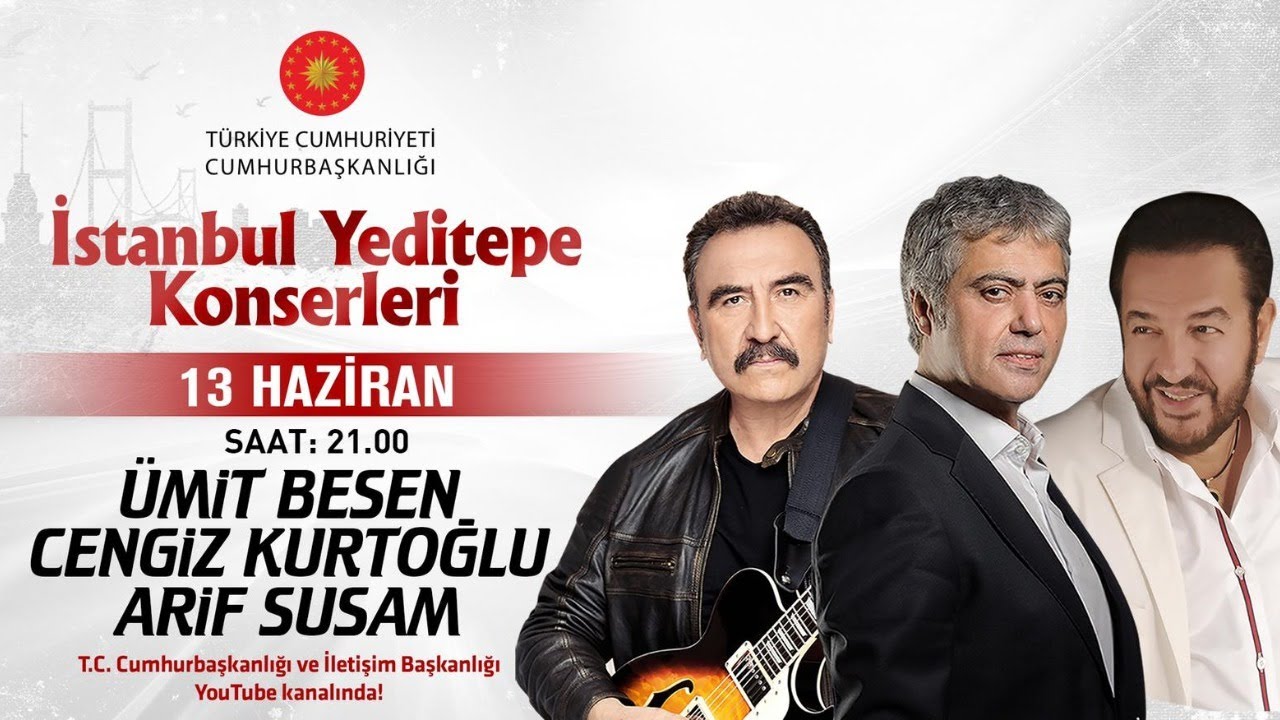 İstanbul Yeditepe Konserleri - Ümit Besen / Cengiz Kurtoğlu / Arif Susam