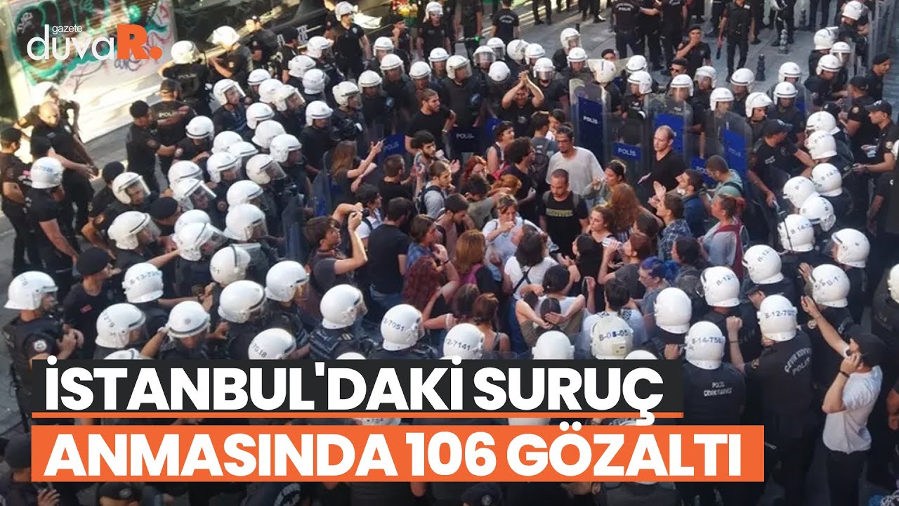 İstanbul'daki Suruç anmasında 106 gözaltı