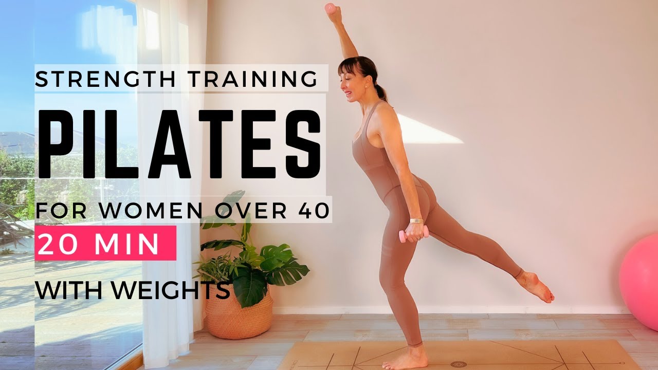 Standing Pilates with Weights for Women Over 40 | Osteoporosis Friendly Workout