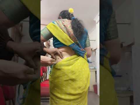 Standing position aunty take buttock injection#injection