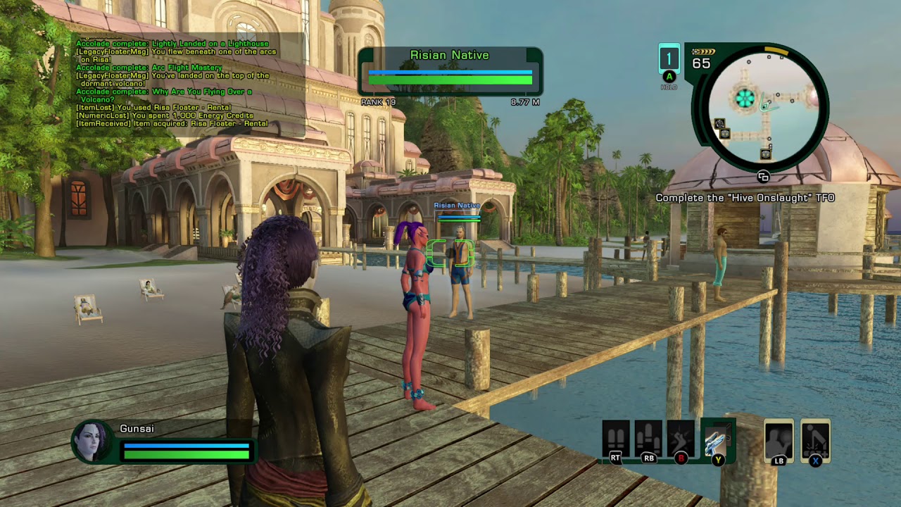 Star Trek Online Risa resort onlooker accolade location - master relaxer - restful resort