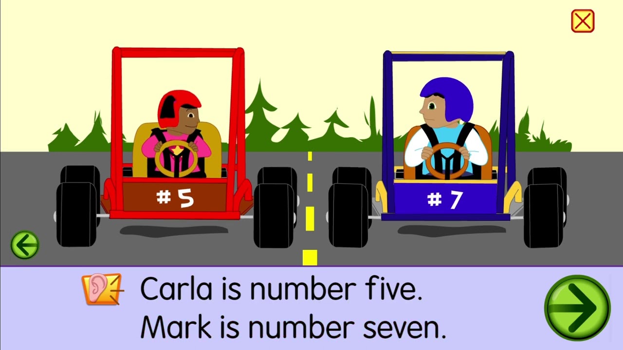 STARFALL Learning ar and Reading Car Race