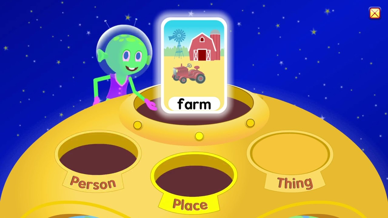 STARFALL Noun Sort - Person, Place, or Thing