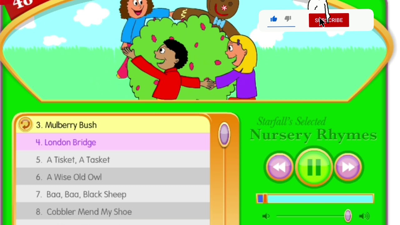 Starfall Nursery rhymes| starfall songs| preschool song for kids