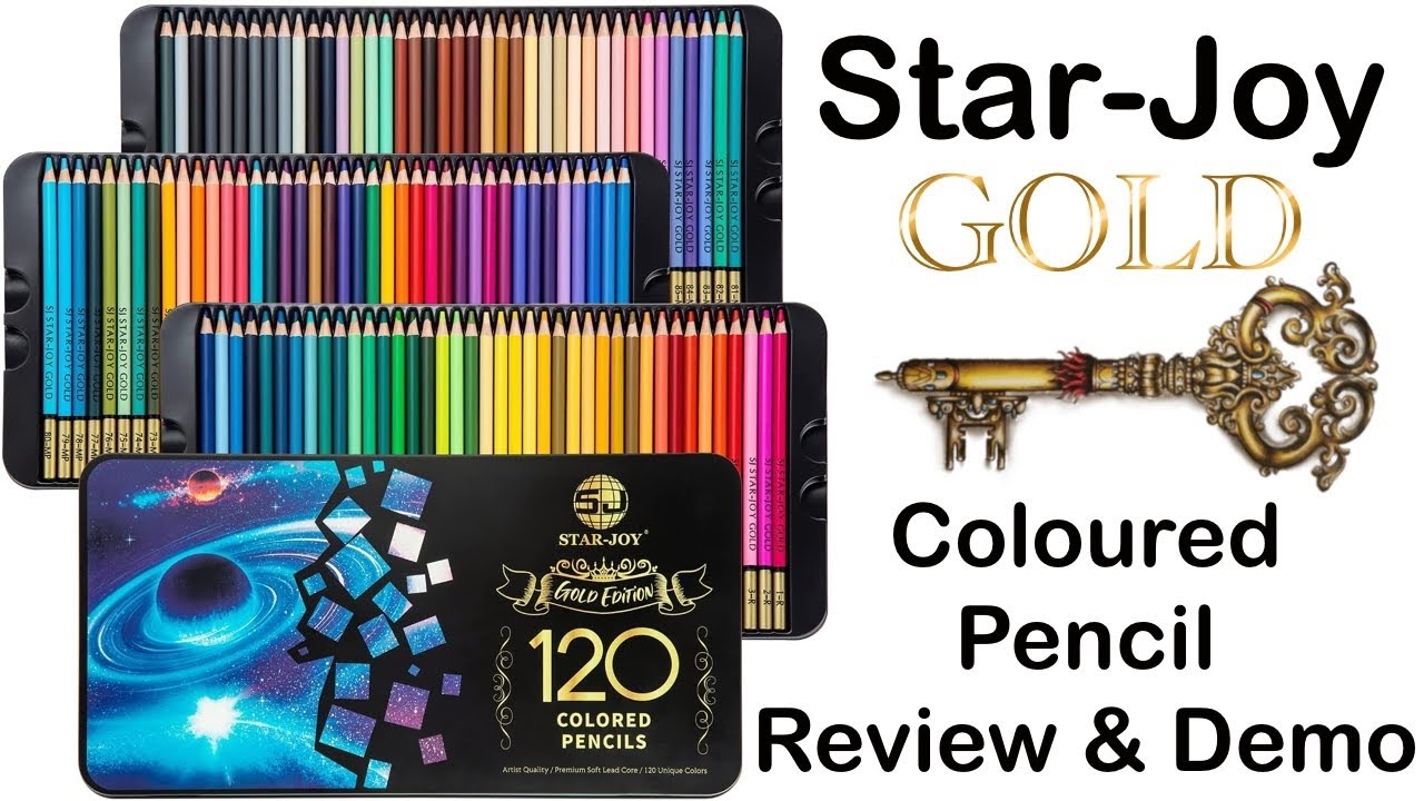 Star-Joy Gold 120 Coloured Pencils | Review & Demo