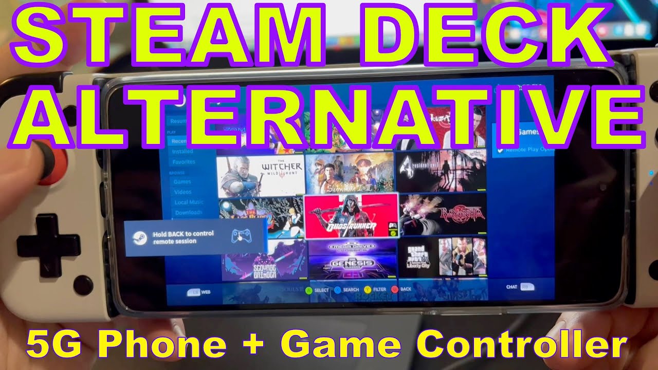Steam link anywhere pc to android through 5G (Steam Deck Alternative)