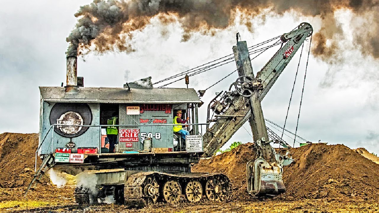 Steam Shovels  |  Antique Steam Industrial Excavators At Work 2023