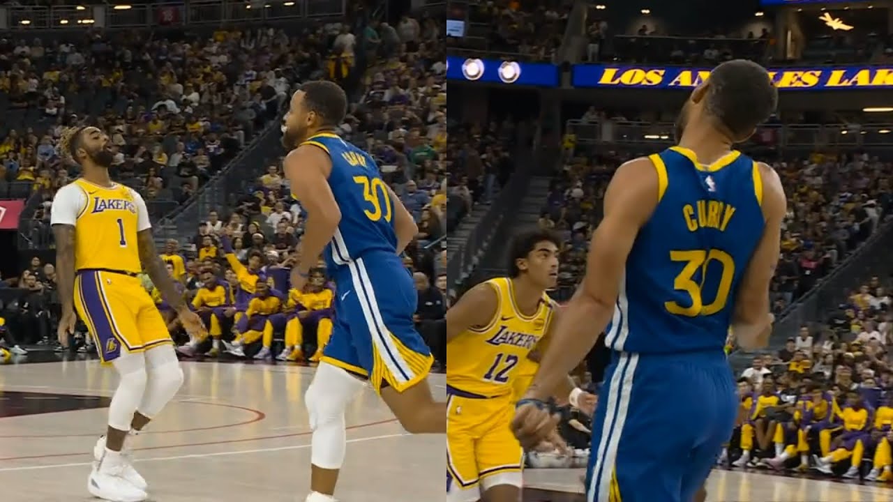 Steph Curry does the shimmy right after DLo did the shimmy to him 😂