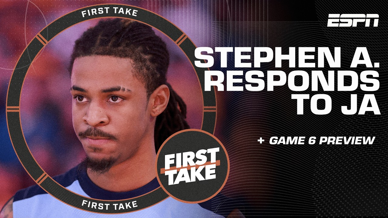 Stephen A. addresses Ja Morant's comments about Memphis 👀 + NBA Finals Game 6 preview 🍿 | First Take
