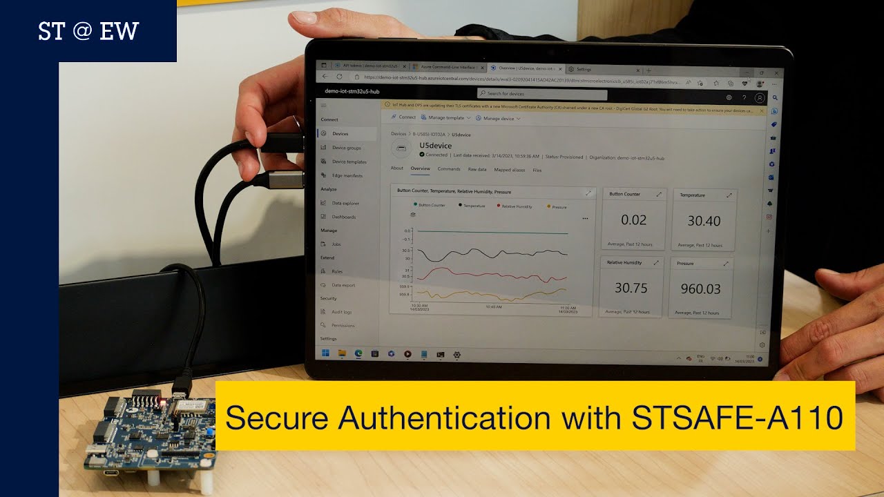 ST@EW2023: Secure Object Authentication with STSAFE-A110 (connectivity and brand protection)