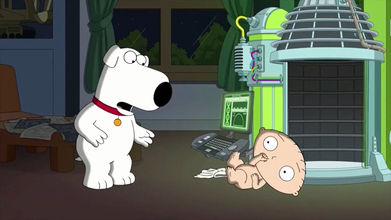 Stewie acting like a normal baby | Family Guy
