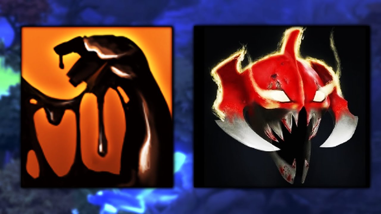 Sticky Napalm + Mask of Madness, Dota 2