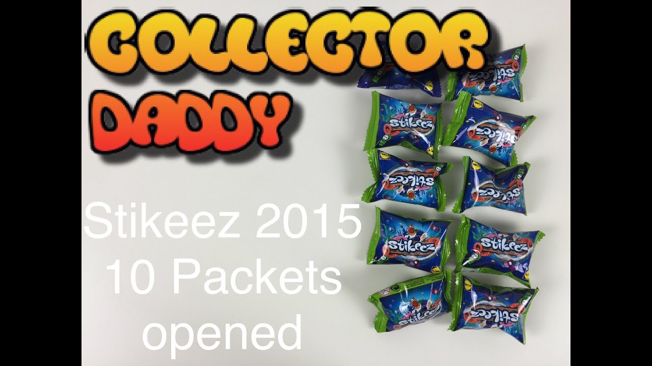 Stikeez 10 packets opened 2015 Lidl blind bags