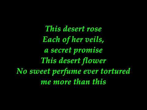 sting - desert rose with lyrics