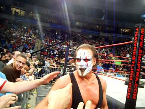 Sting's return to TNA, after winning the belt!