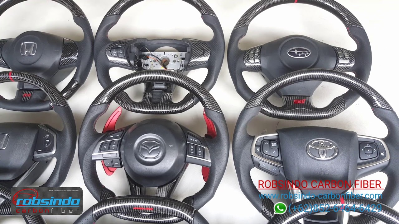 Stir / setir / steering wheel carbon by robsindo carbon fiber