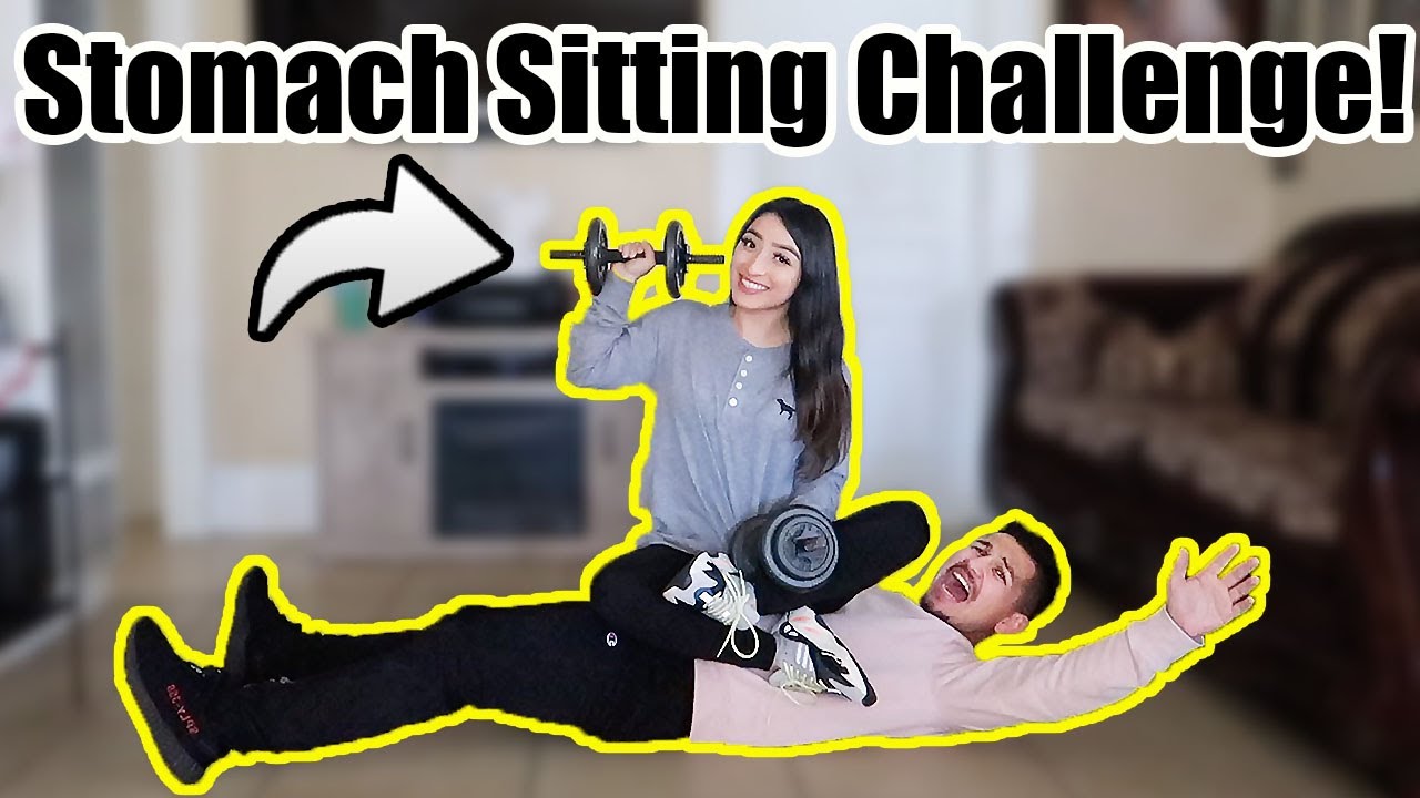 Stomach Sitting Challenge With Extra Weight!