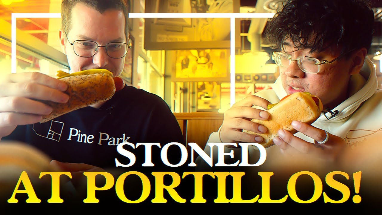STONERS Try Chicago’s Most FAMOUS Hot Dogs & VIRAL Cake Shake for the First Time!