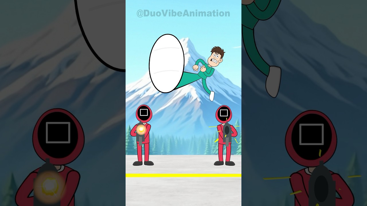 Stop time in squid game Part-2 (DuoVibeAnimation Meme) #memes #shorts