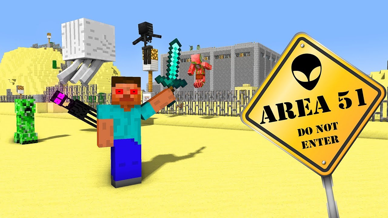 STORMING AREA 51 | Platabush Animation
