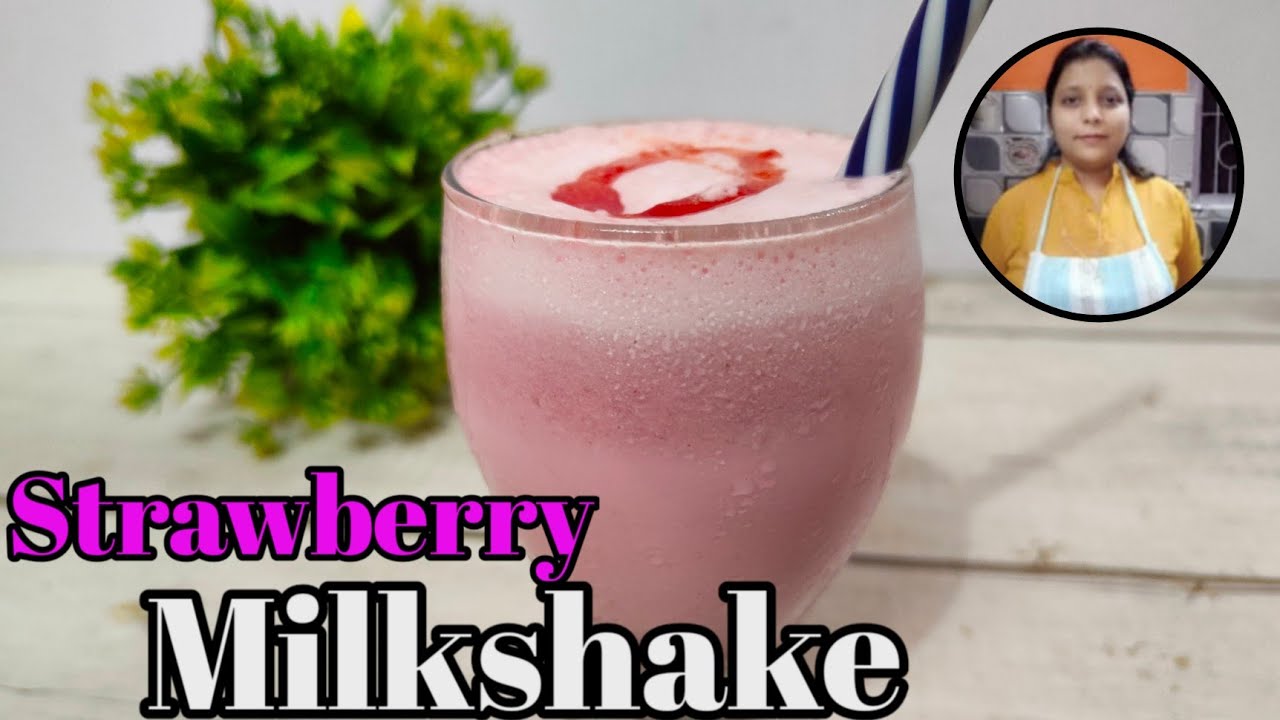STRAWBERRY MILKSHAKE | Strawberry  milkshake without strawberry 🍓|How to make strawberry shake |