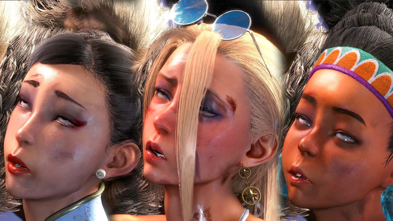 Street Fighter 6 | Akuma Win Pose with All Female characters【Alter Expression】
