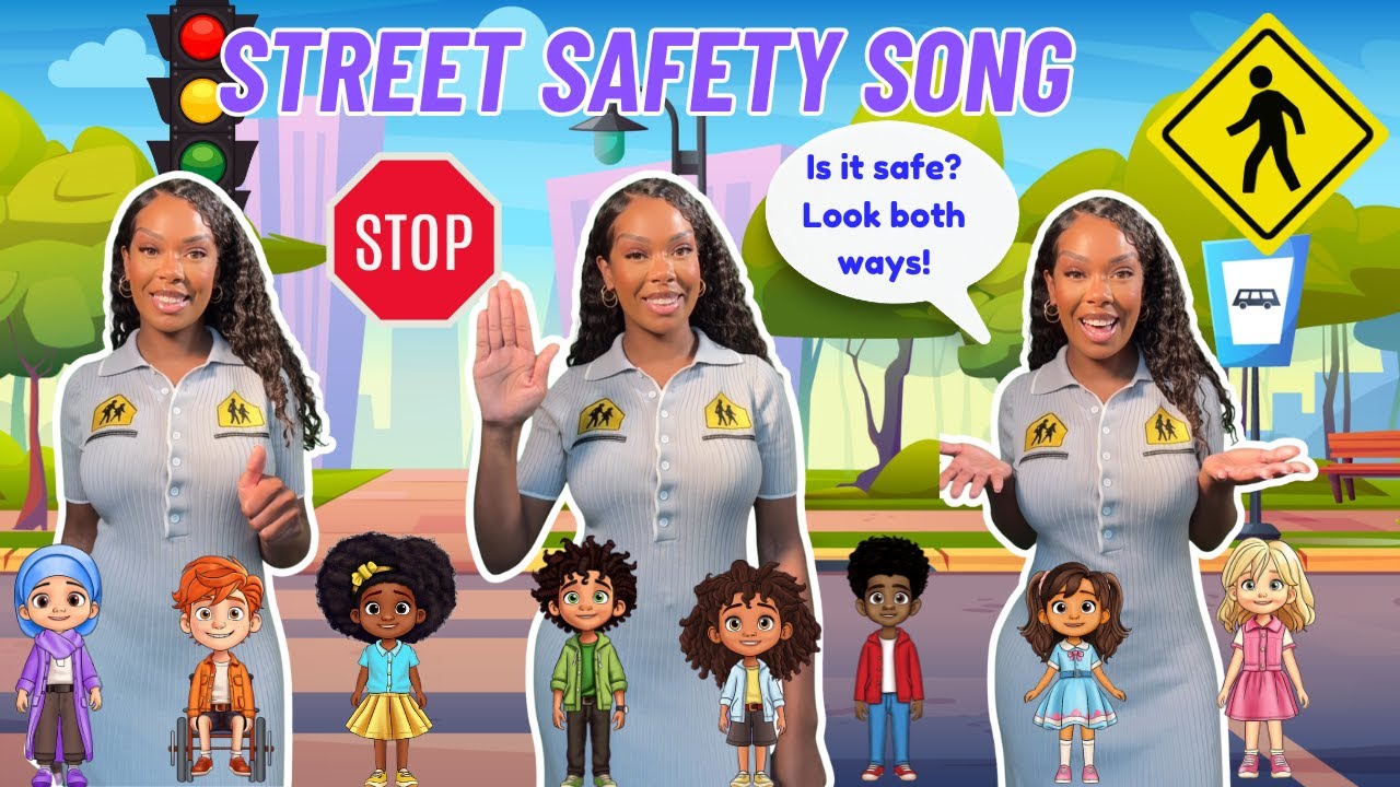 Street Safety Song| Learning with Ms Houston