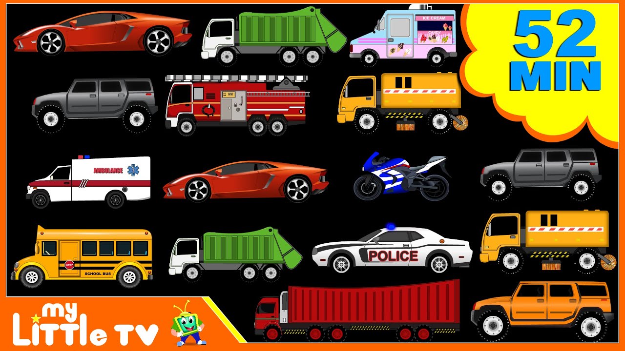Street Vehicles | Car Wash Videos | Nursery Rhymes Plus Lots More | My Little TV