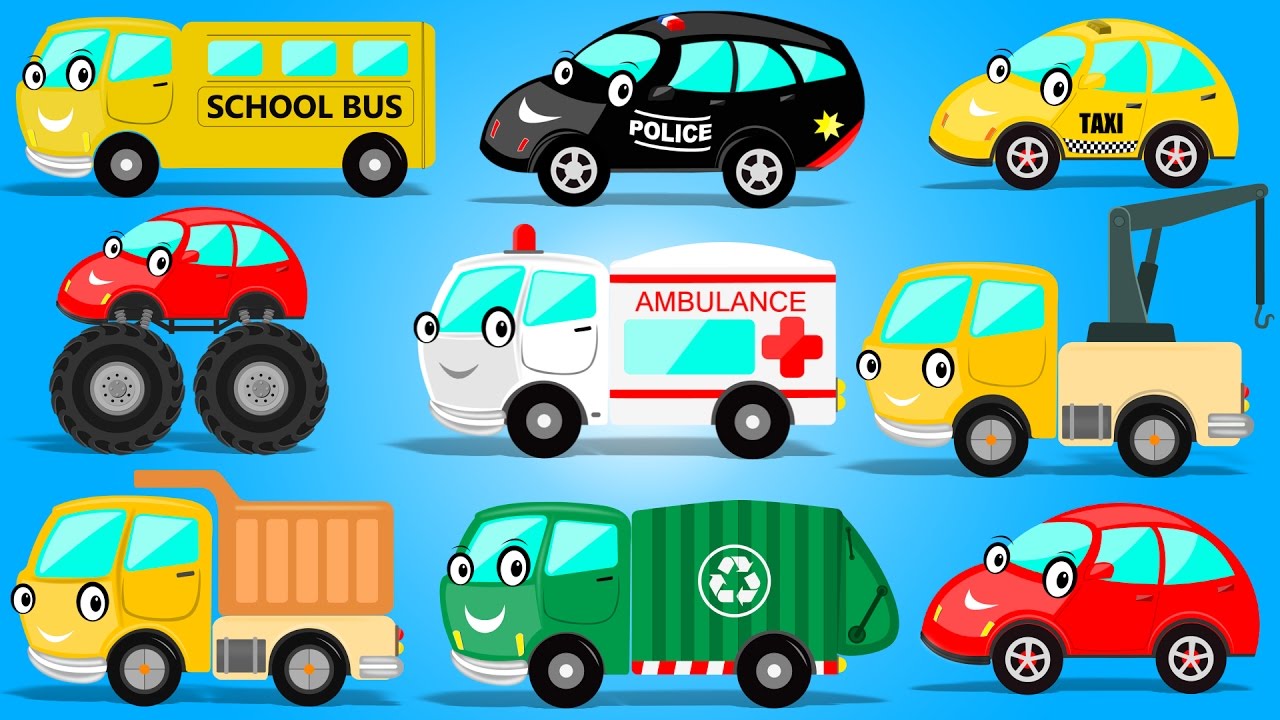 Street Vehicles | Cars And Trucks | Learning Video for Children & Preschoolers
