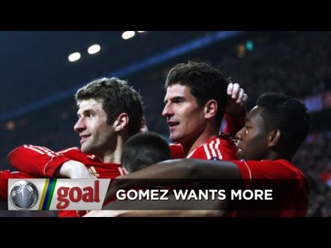 Striker Mario Gomez wants more from Bayern Munich after 7-0 thrashing of Basel