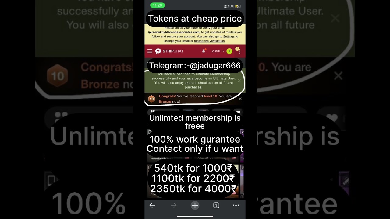 Stripchat Tokens for sale at cheap price 2023-24 || jadugar hu