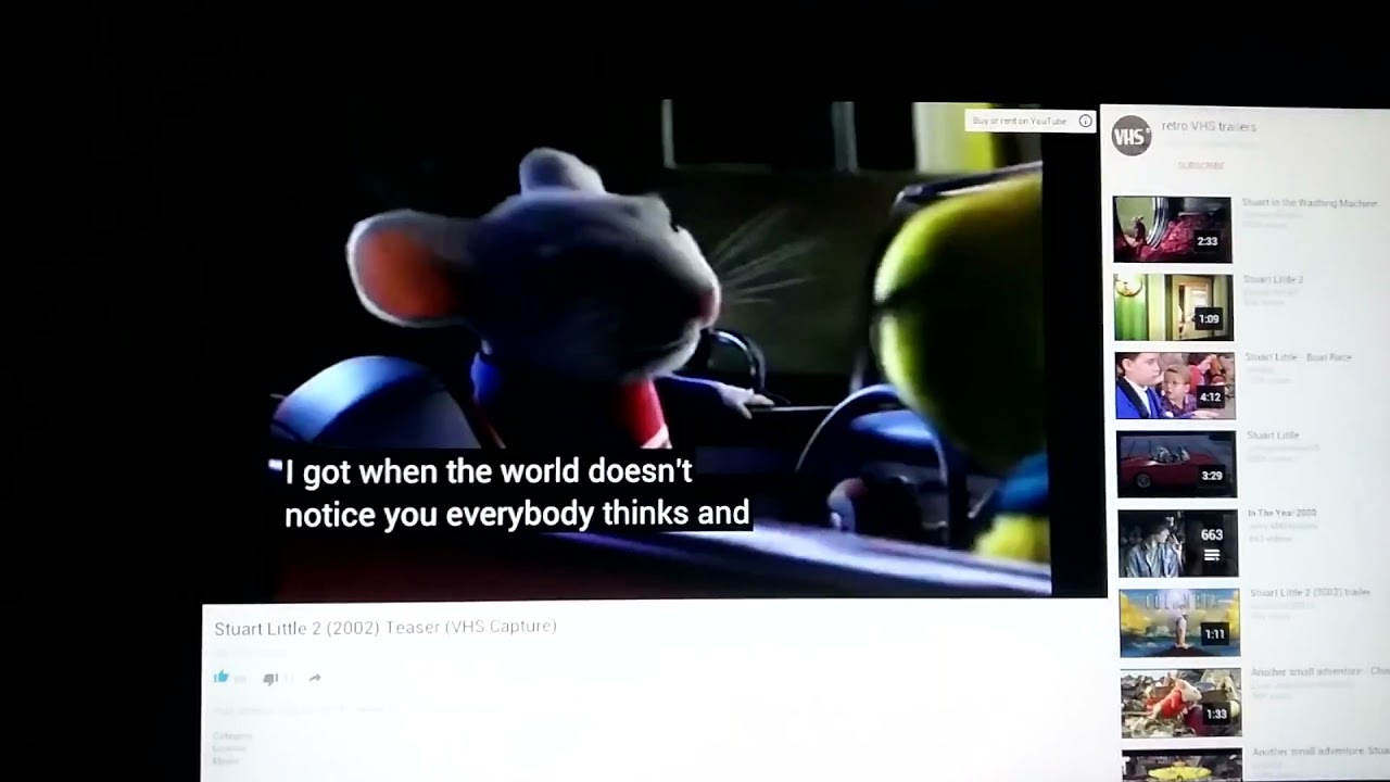 Stuart Little 2 (2002) Teaser (VHS Capture)