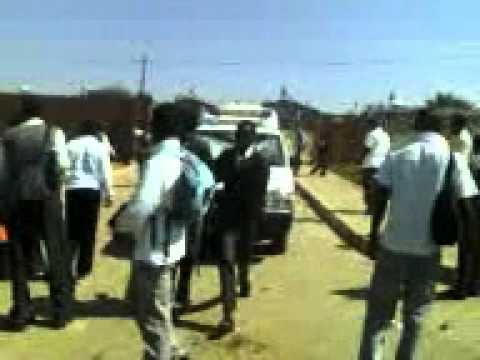 Students Attack Police