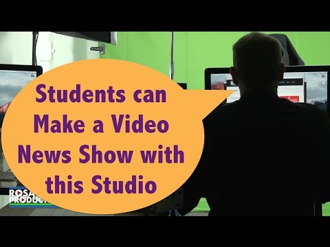 Students can Make a Video News Show with this Studio