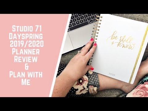 Studio 71 DaySpring 2019/2020 Planner Review & Plan with Me!