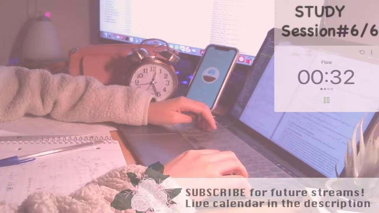 Study With Me LIVE! 6 Hour Real Time Pomodoro | Wednesday Study Vibes
