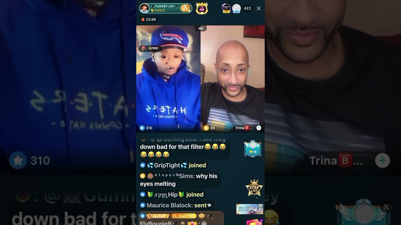 Stutter’n Sammy VS TrinaB on Bigo