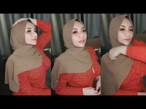 Style Hijab Ketat | Referensi Hijab Coklat pashmina Tante Bohay Mek Sarah
