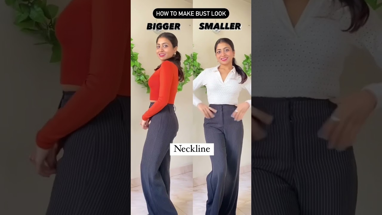 Styling tips for small bust & big bust #shorts #styleguide #stylingtips #foryou #fashiontips