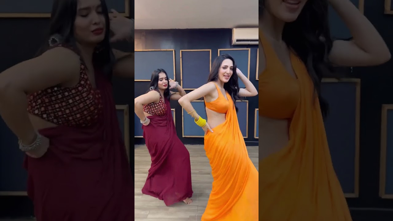 Styling Yellow: Neha Shetty's Viral Dance in Yellow Satin #partywearsaree #pinksaree #trendingsaree