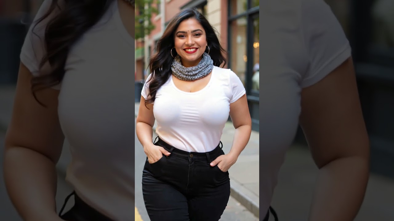 Stylish Women's Plus Size Black and White Dresses | Elegant Fashion for Every Curve 👗 #shorts