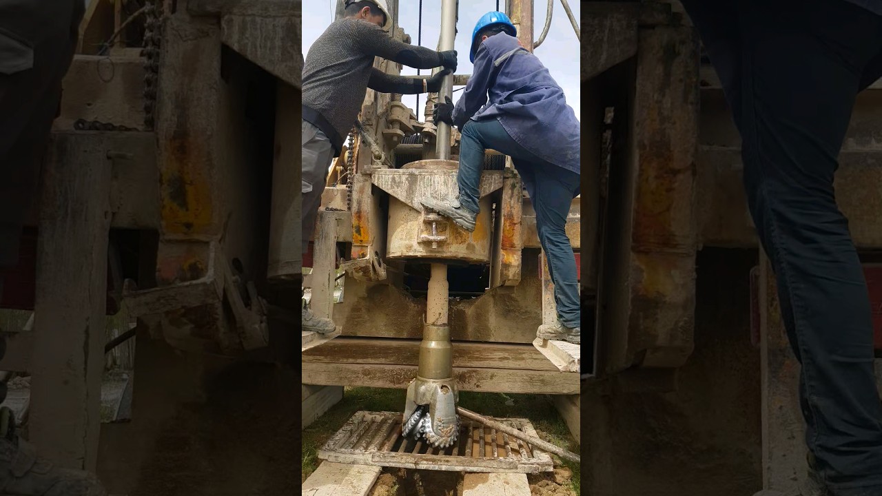 Su sondajı matkap çıkışı water well drilling bit bore hole exit @muhtarsondaj1993 #drilling #water