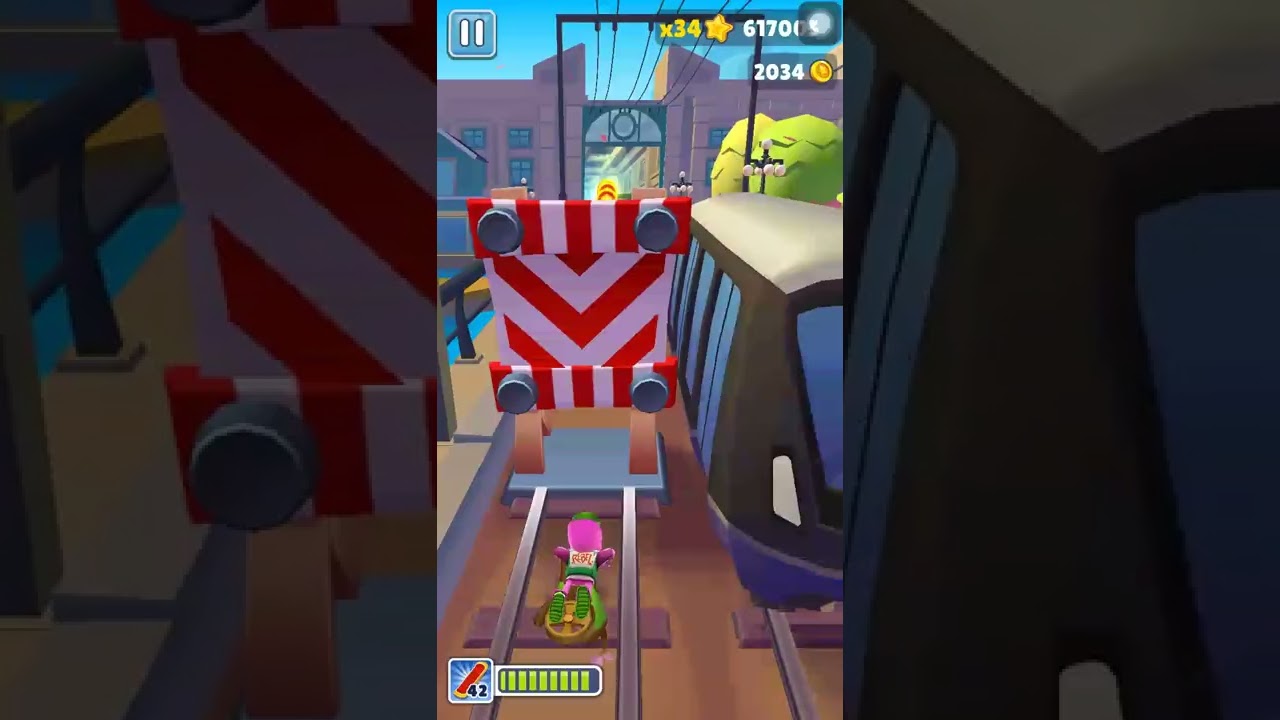 Subway surfer Vancouver 2022:zombie Jack with spring 😍#100 #subway #vancouver
