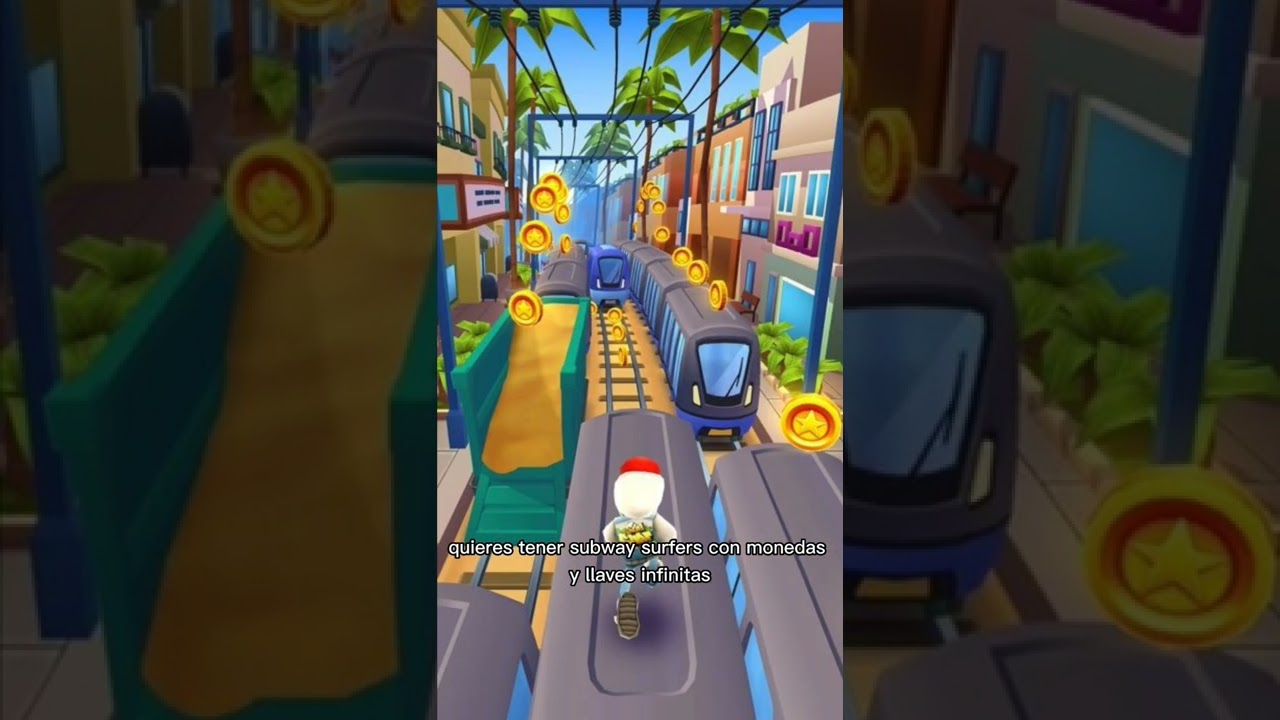 Subway Surfers con Monedas y llaves infinitas #shorts #subwaysurfers #gratis #viral #juegos