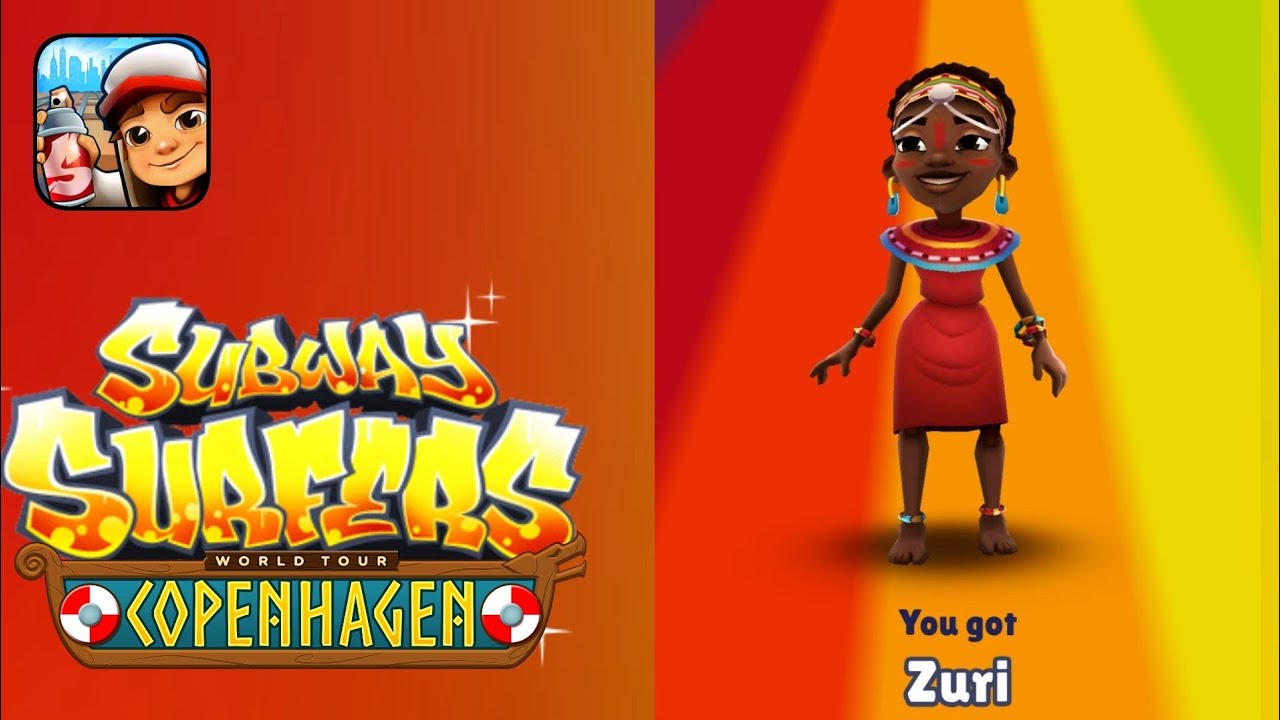 Subway Surfers: Copenhagen - Zuri (Kenya Surfer)