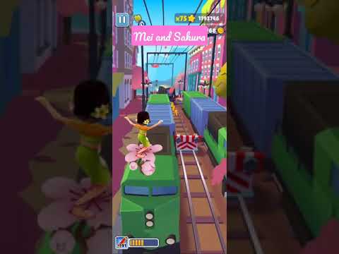 Subway Surfers Vancouver Run with Mei #subwaysurfers #shorts #timetravel #sybotv #vancouver