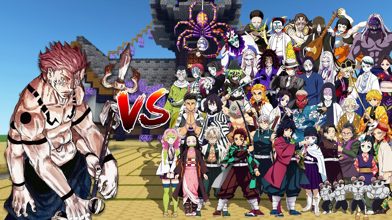 Sukuna King vs All Demon Slayer Verse